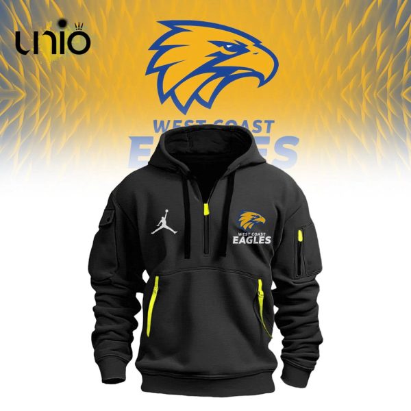 West Coast Eagles 2024 AFL Collections Black Hoodie 3D