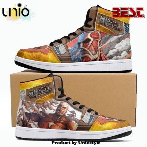 Bertholdt Hoover Colossal Titan Shingeki No Kyojin JD1 High Top Shoes