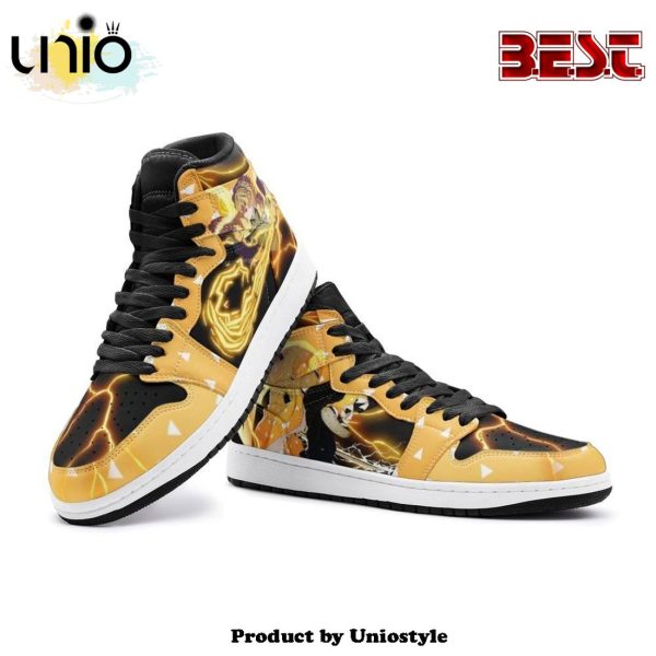 Zenitsu Thunder Breathing Demon Slayer Air Jordan 1 High Top Shoes