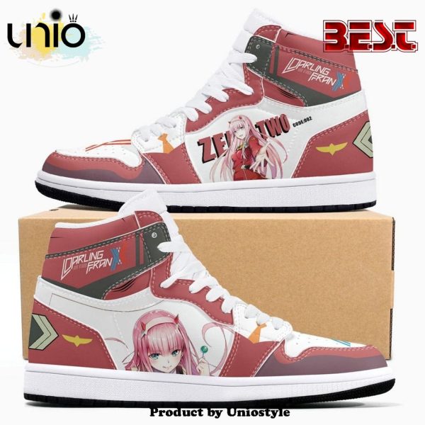 Zero Two Darling In The Franxx Air Jordan 1 High Top Shoes