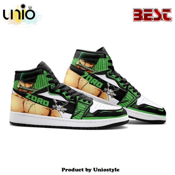 Zoro Roronoa One Piece Air Jordan 1 High Top Shoes