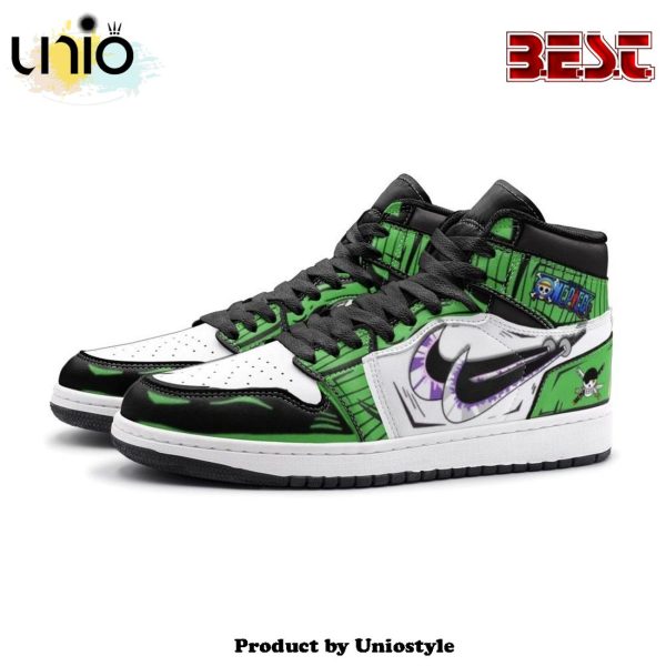 Zoro Roronoa One Piece Air Jordan 1 High Top Shoes