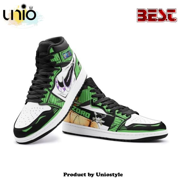 Zoro Roronoa One Piece Air Jordan 1 High Top Shoes