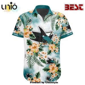 NHL San Jose Sharks Premium Design Hawaiian Button Shirt