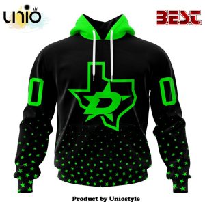 NHL Dallas Stars Special Blackout Hoodie Design