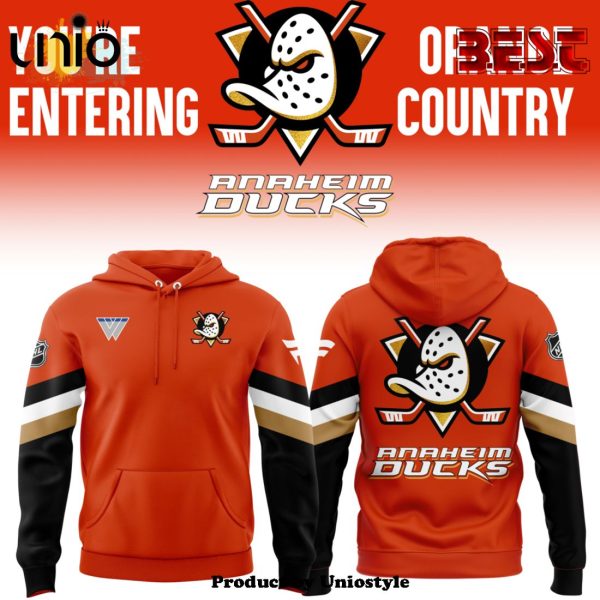 2024 Hockey Anaheim Ducks Orange Country Orange Hoodie, Jogger, Cap