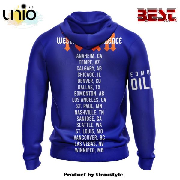 2024 NHL Edmonton Oilers Royal Western Conference City Tour Hoodie