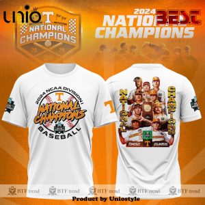 Tennessee Volunteers 2024 NCAA Finals National Champions White Shirt
