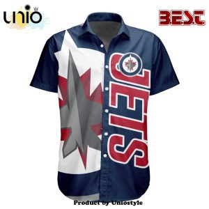 Custom NHL Winnipeg Jets Special Design Button Shirt