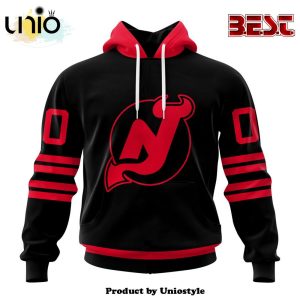 NHL New Jersey Devils Special Blackout Hoodie Design