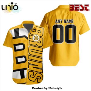 Custom NHL Boston Bruins Special Design Button Shirt