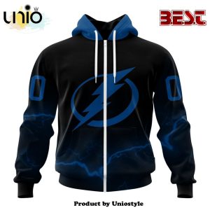 NHL Tampa Bay Lightning Special Blackout Hoodie Design