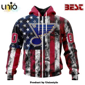 NHL St. Louis Blues Special Design For Independence Day The Fourth Of July Hoodie