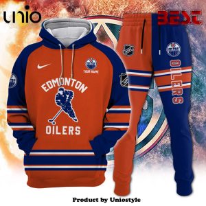 Custom Edmonton Oilers Hockey 3D Printing Hoodie, Jogger