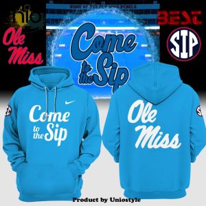 Luxury Blue Ole Miss Rebels Come To The Ship Hoodie, Jogger, Cap