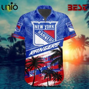NHL New York Rangers Special Design Hawaiian Button Shirt