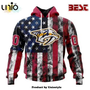 NHL Nashville Predators Special Design For Independence Day The Fourth Of July Hoodie