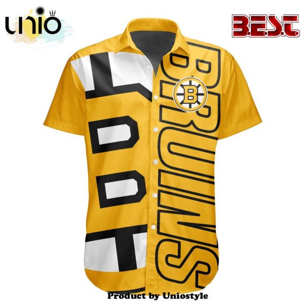 Custom NHL Boston Bruins Special Design Button Shirt