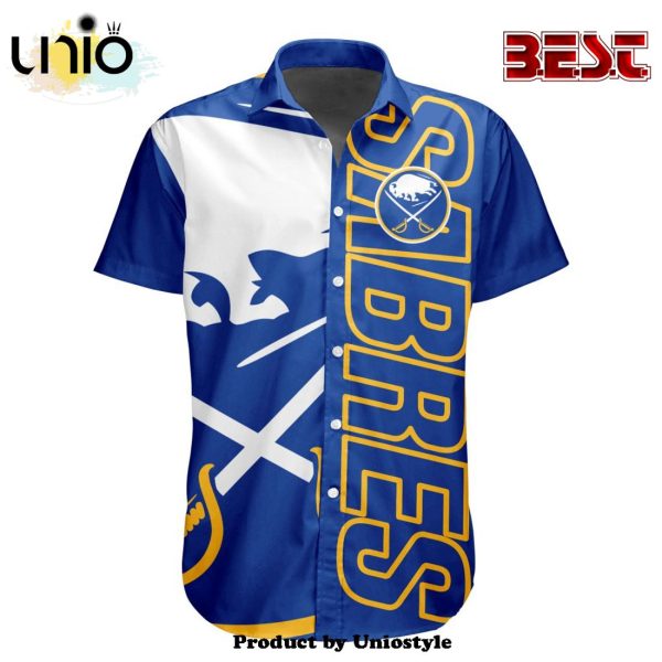 Custom NHL Buffalo Sabres Special Design Button Shirt