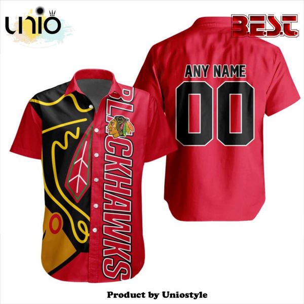 Custom NHL Chicago Blackhawks Special Design Button Shirt