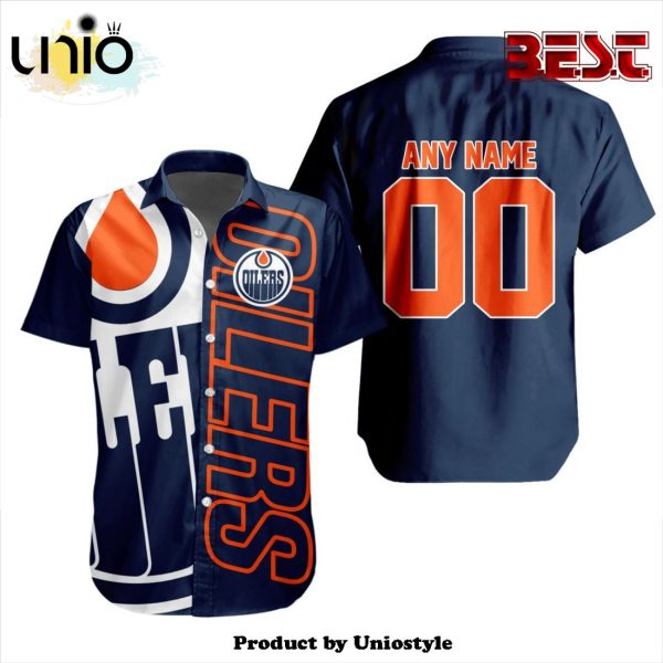 Custom NHL Edmonton Oilers Special Design Button Shirt