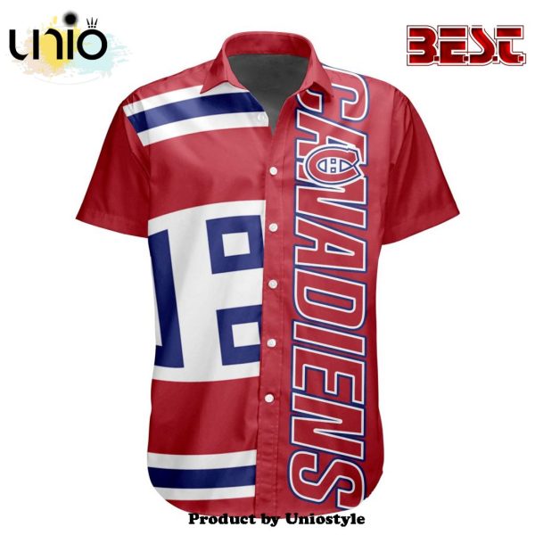 Custom NHL Montreal Canadiens Special Design Button Shirt