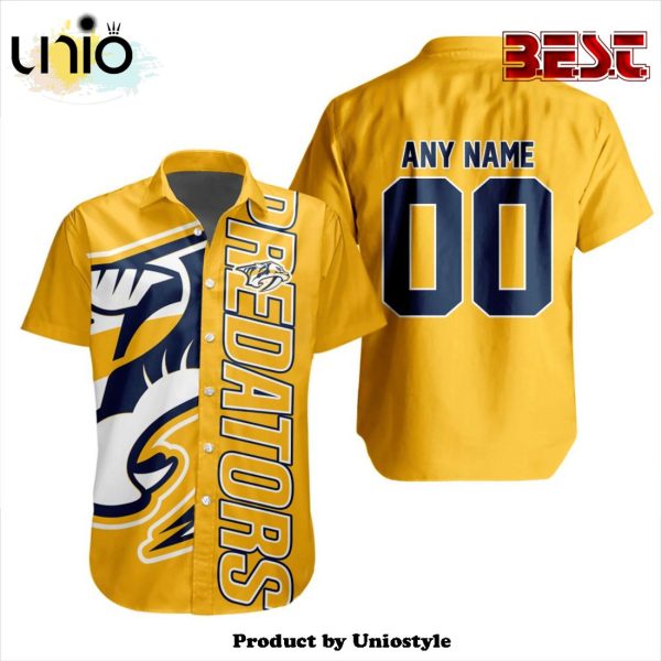 Custom NHL Nashville Predators Special Design Button Shirt