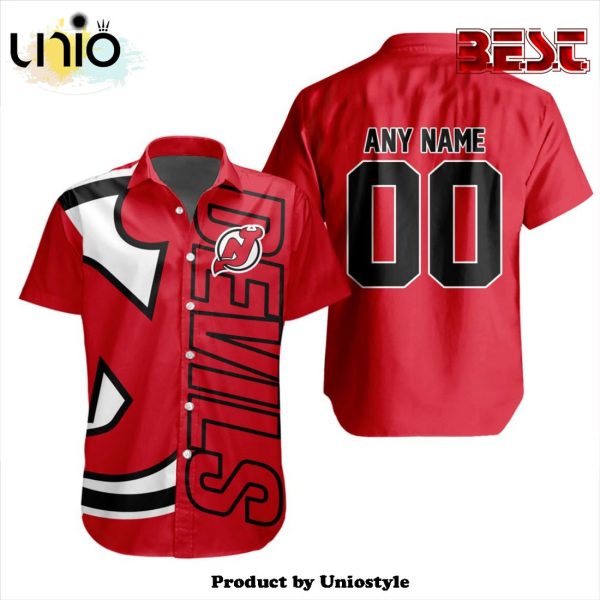 Custom NHL New Jersey Devils Special Design Button Shirt