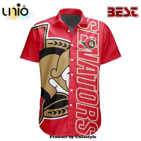 Custom NHL Ottawa Senators Special Design Button Shirt