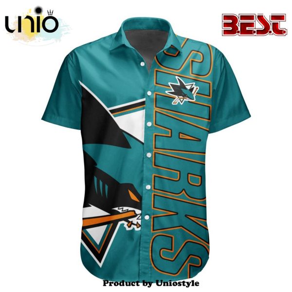 Custom NHL San Jose Sharks Special Design Button Shirt