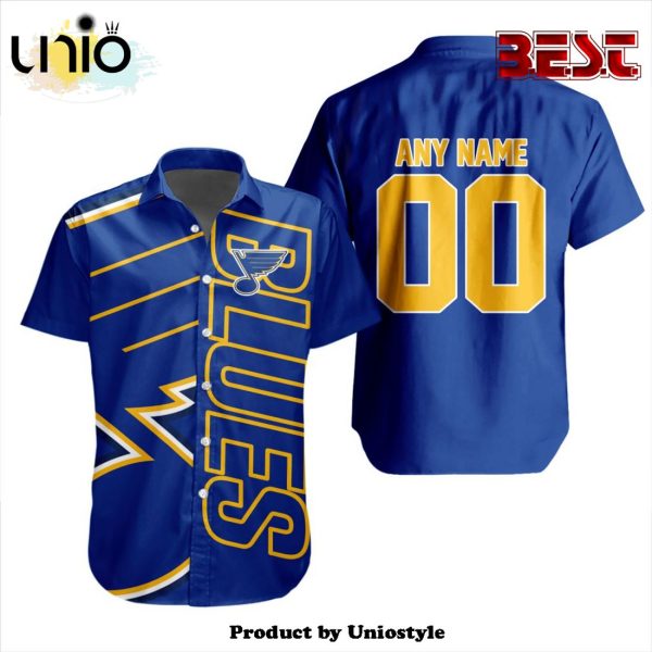 Custom NHL St. Louis Blues Special Design Button Shirt