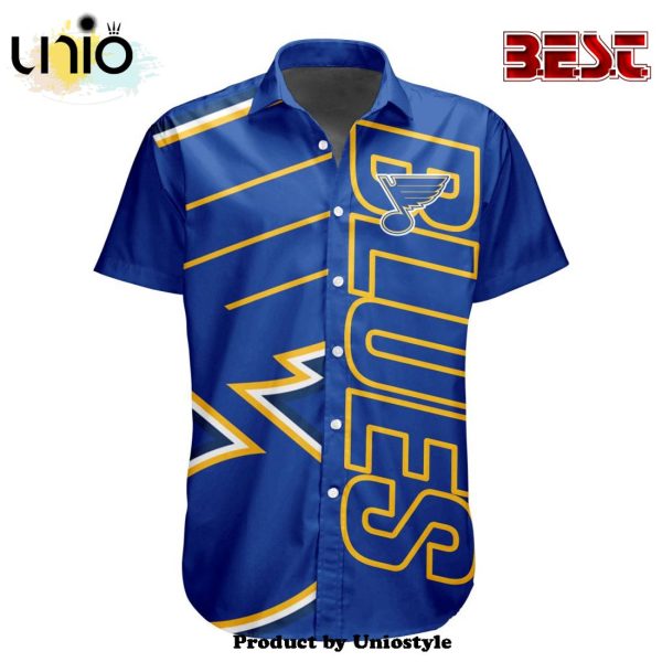 Custom NHL St. Louis Blues Special Design Button Shirt