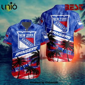NHL New York Rangers Special Design Hawaiian Button Shirt