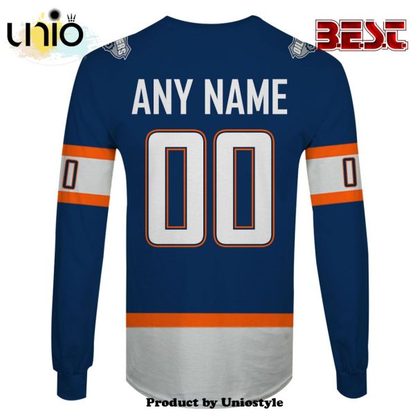 Edmonton Oilers Custom Name Number NHL Reverse Retro Hoodie