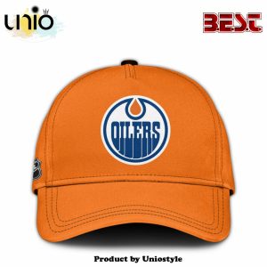 Edmonton Oilers Hockey Champions Never Give Up Orange Hoodie, Jogger, Cap