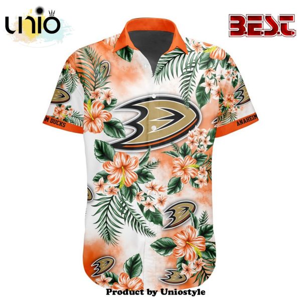 NHL Anaheim Ducks Premium Design Hawaiian Button Shirt