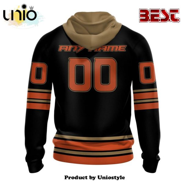 NHL Anaheim Ducks Special Blackout Hoodie Design