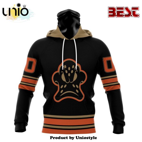 NHL Anaheim Ducks Special Blackout Hoodie Design