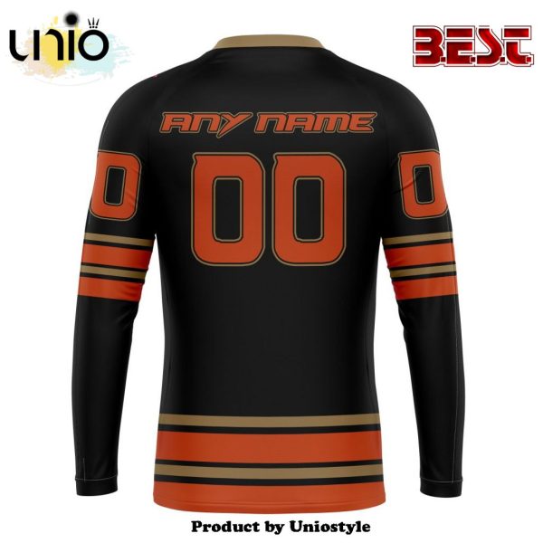 NHL Anaheim Ducks Special Blackout Hoodie Design