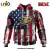 NHL Anaheim Ducks Special Blackout Hoodie Design