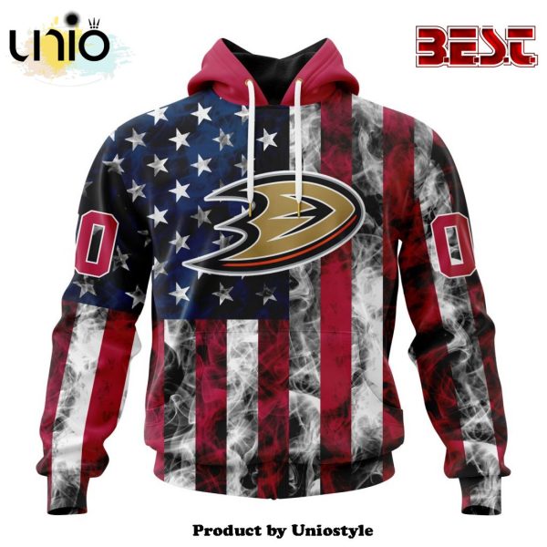 NHL Anaheim Ducks Special Design For Independence Day The Fourth Of July Hoodie