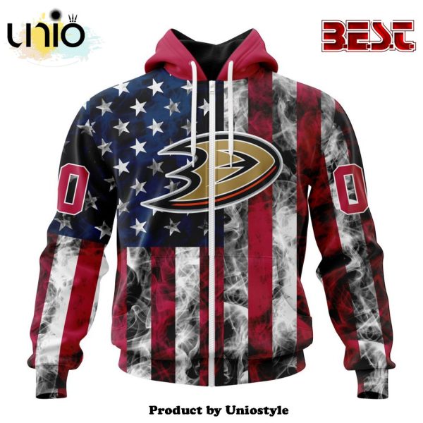 NHL Anaheim Ducks Special Design For Independence Day The Fourth Of July Hoodie