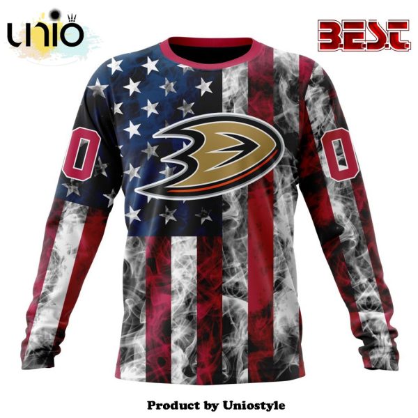 NHL Anaheim Ducks Special Design For Independence Day The Fourth Of July Hoodie