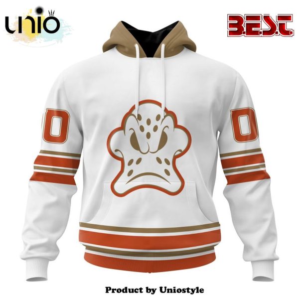 NHL Anaheim Ducks Special Whiteout Hoodie Design