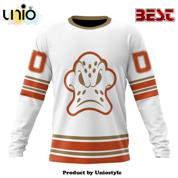 NHL Anaheim Ducks Special Whiteout Hoodie Design