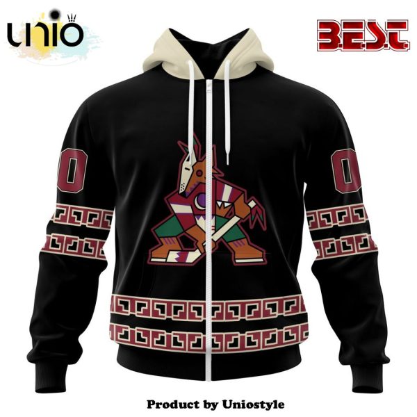 NHL Arizona Coyotes Special Blackout Hoodie Design