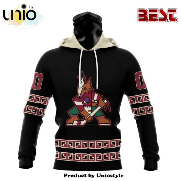 NHL Arizona Coyotes Special Blackout Hoodie Design