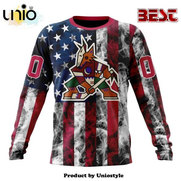 NHL Arizona Coyotes Special Design For Independence Day The Fourth Of July Hoodie