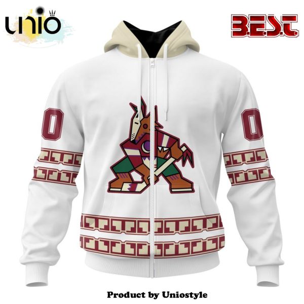 NHL Arizona Coyotes Special Whiteout Hoodie Design