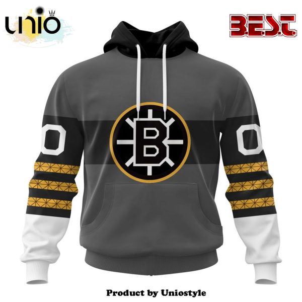 NHL Boston Bruins Personalized Alternate Concepts Kits Hoodie